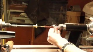 Use Lathe as a pen press SAVE LOTS OF MONEY [upl. by Onimod979]