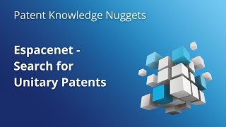 Espacenet – Search for Unitary Patents [upl. by Buyers]