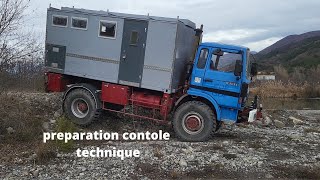 préparation controle technique  aménager un poids lourd 4x4 en camping car [upl. by Labotsirhc974]