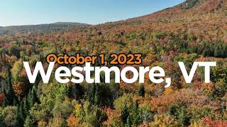 Drone View of Vermont Fall Foliage  October 1 2023 [upl. by Ssidnak]