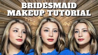 ✨Simple amp Elegant Bridesmaid Makeup Look Easy to DIY✨ [upl. by Hgielak635]