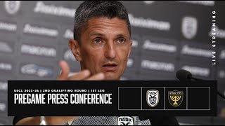 Pregame Press Conference PAOK FC Vs Beitar Jerusalem FC – Live PAOK TV [upl. by Taimi]