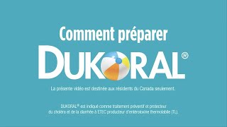 Comment préparer DUKORAL® [upl. by Nosniv]