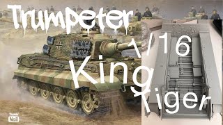 TRUMPETER 116 SDKFZ182 KING TIGER  update 1 [upl. by Dolphin700]