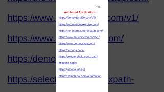 Automation Practice websites Links  Automation Testing  Selenium Java [upl. by Hoffman]