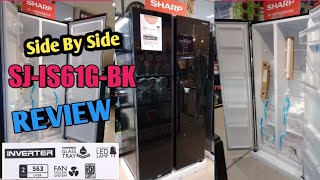 REVIEW KULKAS BESAR SIDE BY SIDE SHARP SJIS61GABK MODEL BARU sharp review kulkassidebyside [upl. by Amice]