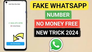 Whatsapp Acount With USA Number 2024  100 Free  No Money  Fake Whatsapp Kese Banai [upl. by Hodosh]