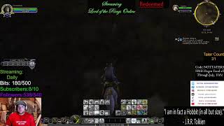 PoteenOBowen playing LOTRO WARDEN BLUE LINE and mounted combat slugging to level 80 [upl. by Mullen]