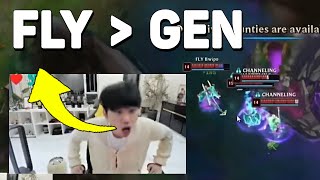 Doinb Reaction FLY Destroy GenG Game 1 Highlights Worlds 2024 [upl. by Lyrad]