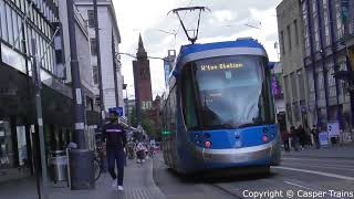 Trains in UK  Trams in Birmingham [upl. by Llegna]