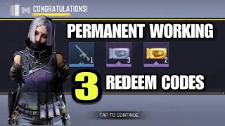 NEW Permanent Working 3 Redeem Codes Codm 2024 Cod Mobile Working October New Redemption codes 2024 [upl. by Aleunamme]