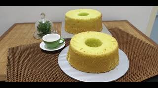 Pandan Chiffon Cake with UNOX Bakerlux ShopPro [upl. by Ymij]