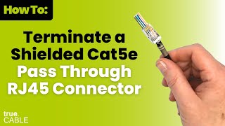 How To Terminate a Shielded Cat5e RJ45 Connector [upl. by Giovanna]