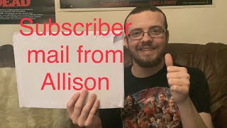 Subscriber mail from Allison [upl. by Whittemore]