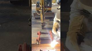 Making an excavator log splitter youtubeshorts [upl. by Suzette]