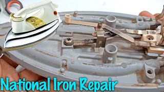 How to repair national electric iron at home full detail in Urdu Hindi [upl. by Canter982]