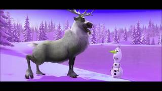 Frozen  OLAF and Reindeer SVEN Funniest Moment  Learn Colors [upl. by Ojahtnamas827]