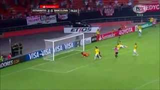 Estudiantes 3  0 Barcelona SC Copa Libertadores 2015 [upl. by Tiebout351]