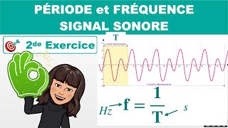 PERIODE et FREQUENCE ✏️ Exercice Seconde [upl. by Ellicul827]