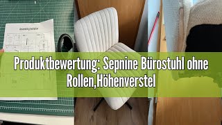 Produktbewertung Sepnine Bürostuhl ohne RollenHöhenverstellbar Armloser SchreibtischstuhlWippfunk [upl. by Warfourd646]