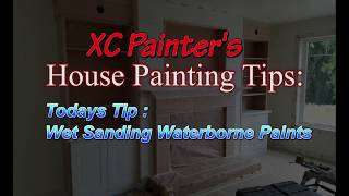 How to WET Sand a Paint Run in Waterborne Trim Paint [upl. by Henning]