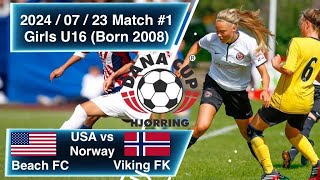 20240724 Dana Cup Game 2  Beach FC G08 ECRL2 vs Re FK Norway [upl. by Hardman]