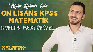 Malamat Kpss 2024  Matematik  Konu 4 Faktöriyel  Mehmet Fatih Şahin [upl. by Annael]