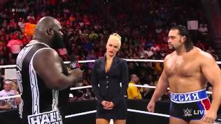 Mark Henry confronts Attack Rusev WWE RAW HD 060914 [upl. by Mulry]