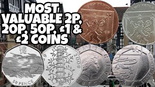 Most valuable 2p 20p 50p £1 amp £2 coins could be worth thousands [upl. by Ayikahs452]