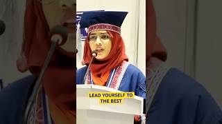 Lead yourself to the best  Graduation Speech  Gold Medalist [upl. by Hendon51]