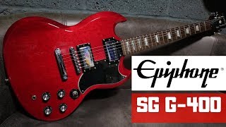 Epiphone SG G400 Cherry Red Review [upl. by Nirik]