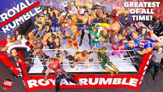 WWE Royal Rumble Action Figure Match Greatest Of All Time [upl. by Suckram]