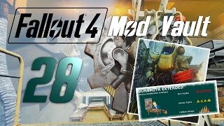 FALLOUT 4 Mod Vault 28  Spartan Armor Gunsmith Extended amp Vertibird FIX [upl. by Etti716]