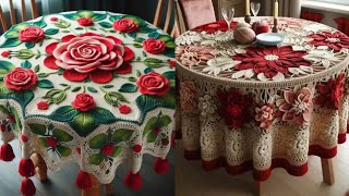 Crochet Table cloths very beautiful ❤️❤️ ll flower design 💞 share ideastable cloths crochet [upl. by Giusto]