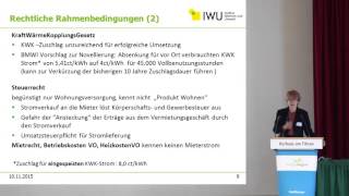 Mieterstrom  Ein aktueller Überblick über Modelle und Lösungen 3 Fachforum EnergieRegion [upl. by Omissam]