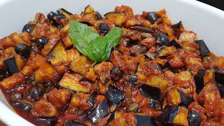 CAPONATA DI MELANZANE RICETTA SICILIANA ORIGINALE BUONISSIMA [upl. by Siryt]