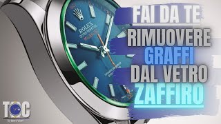 Vetro Zaffiro GRAFFIATO Si può RIPARARE [upl. by Vasos]