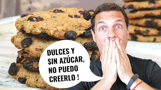 GALLETAS de AVENA CRUJIENTES 💥 Postre Sin AZÚCAR 💪 Receta Macrobiótica  Vegano Fácil y Rápido [upl. by Heins]