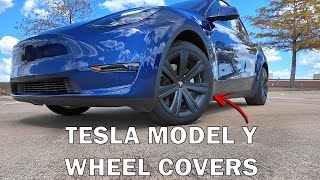 Tesla Model Y Wheel Cover Replacement [upl. by Gnouv]