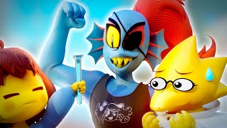 Alphys and Undynes Experiment Undertale 3D Animation [upl. by Braunstein213]