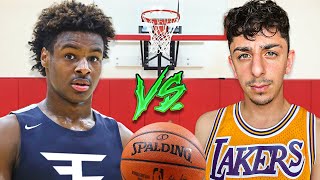 Bronny James VS FaZe Rug Intense 1v1 [upl. by Pesvoh]