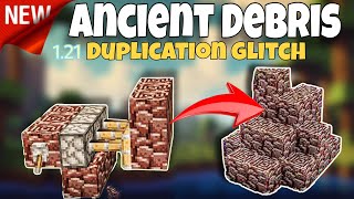 Minecraft 121  ANCIENT DEBRIS DUPLICATION new GLITCH [upl. by Duwad]