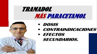 PARA QUE SIRVE TRAMADOL 325mgPARACETAMOL 375mg ZALDIAR  ANALGAM TRAM 325375mg [upl. by Yenitirb791]