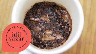 2 dakikada Brownie Tarifi  İdil Yazar  Yemek Tarifleri  Brownie Mug Cake [upl. by Melville]