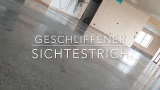 Geschliffener Sichtestrich Designestrich  Estrich schleifen und polieren  BMS Estrichfirma Dresden [upl. by Rhee]