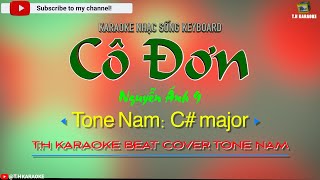 Cô Đơn  Karaoke Beat  Tone Nam C THKaraoke [upl. by Uwkuhceki]