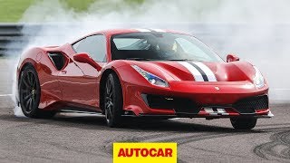 Ferrari 488 Pista 2019 review  710bhp supercar on road and track  Autocar [upl. by Zurkow]