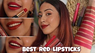 TOP 10 Red Lipsticks Starting at ₹80 for BrownIndian Skintones [upl. by Coryden]