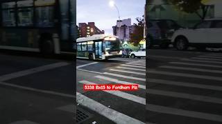 MTA NYC BUS 5338 Bx15  3rd Ave between 184th St amp Lorillard Pl nycbus youtubeshorts thebronx [upl. by Yattirb530]