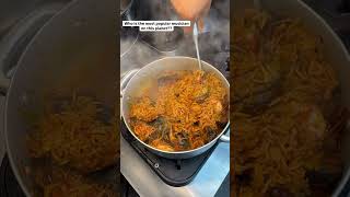 Native Jollof rice never looked better food recipe shorts chef easyrecipe sundayspecial [upl. by Ahsenyt]